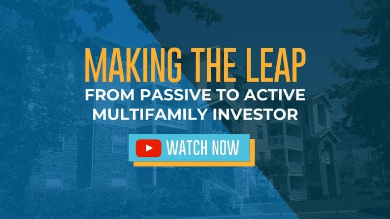 making the leap from passive to active multifamily investor