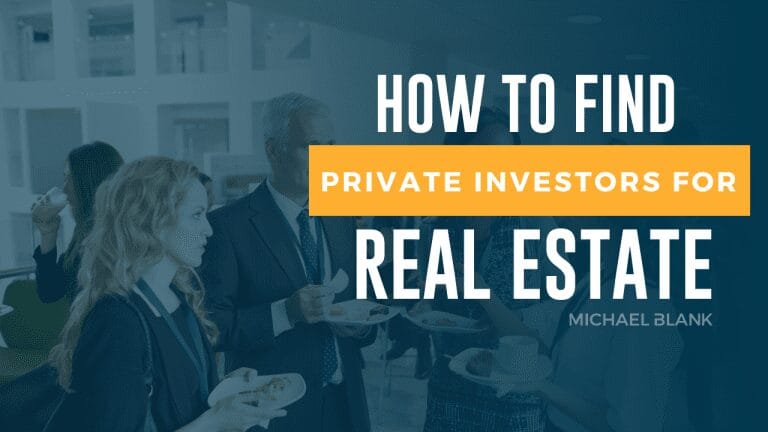 how to find private investors for real estate