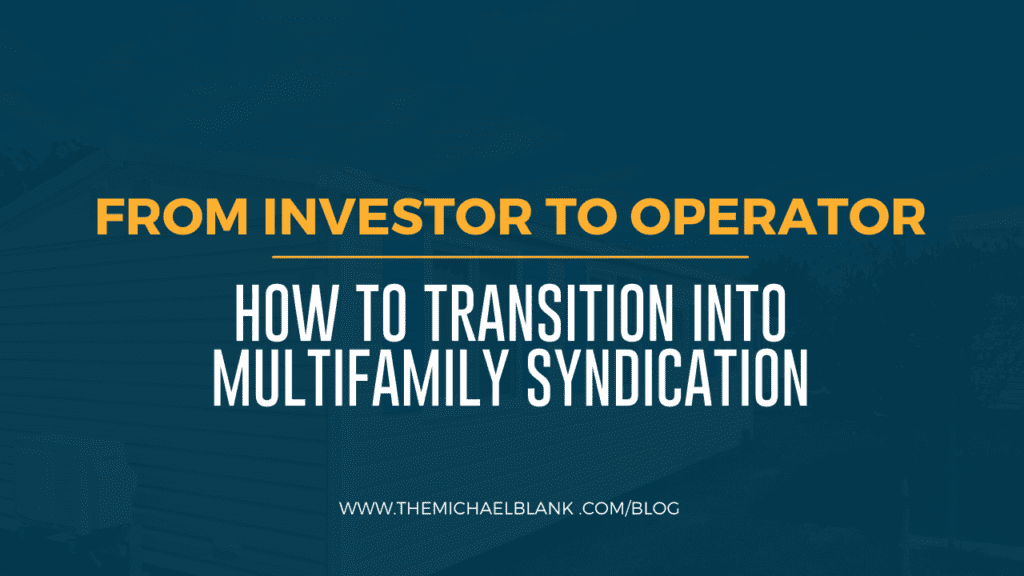 From Investor to Operator