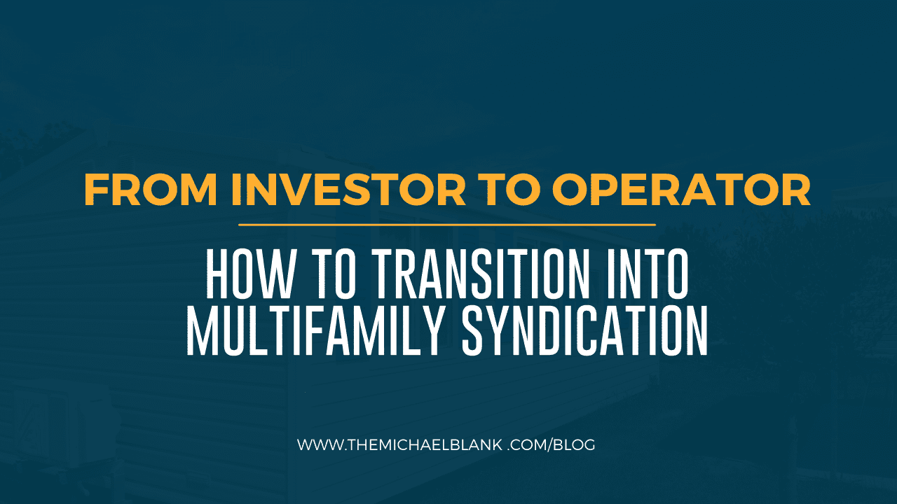 From Investor to Operator