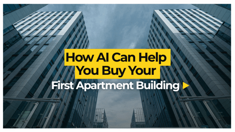 How AI Can Help You Buy Your First Apartment Building