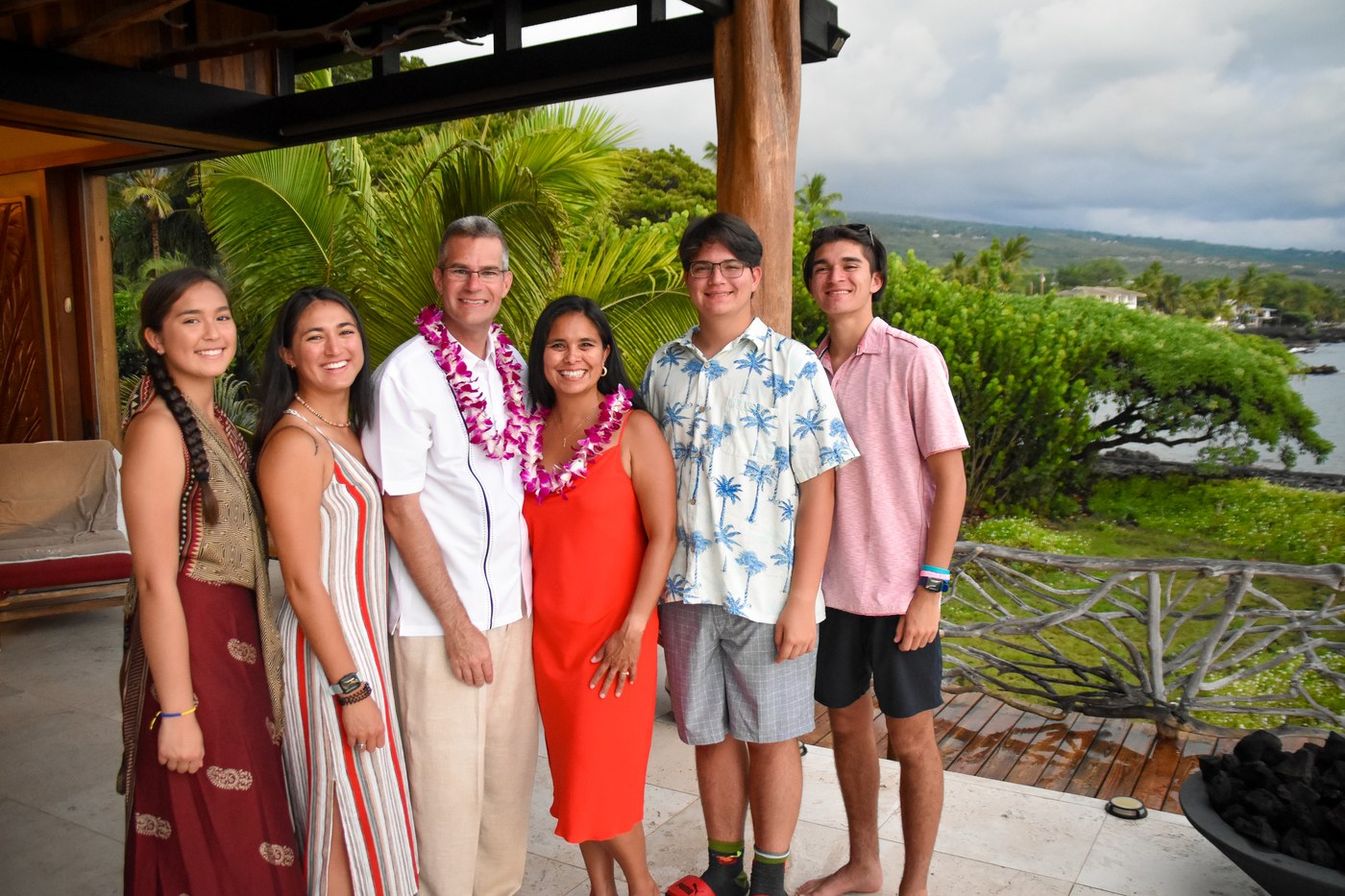Michael Blank with his family