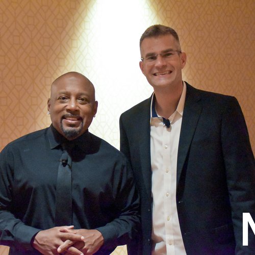 Michael Blank with Daymond John