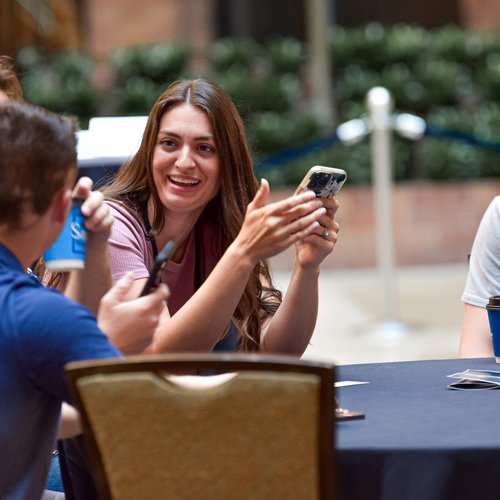Deal Maker community member at an event
