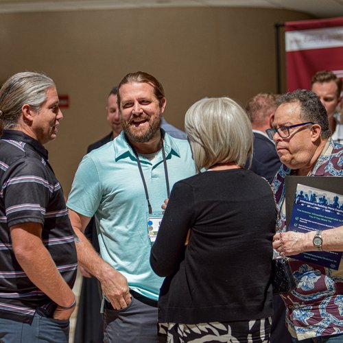 Deal Makers networking at a live event